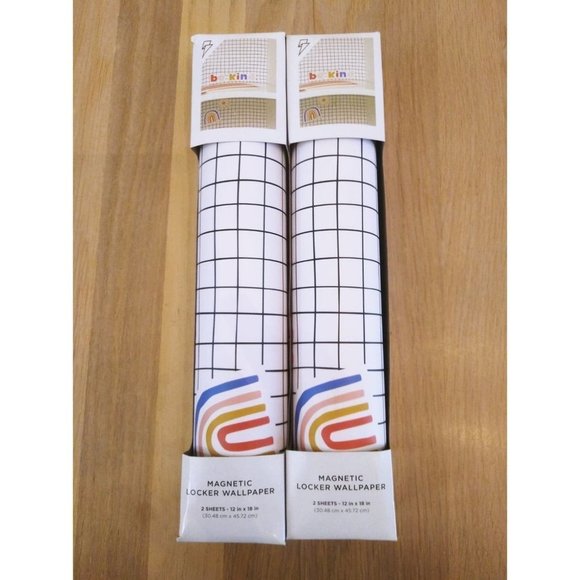 Paper Riot Co. Magnetic Locker Wallpaper Grid‎ Design Be Kind 2 Sheets 12"x18" - Picture 1 of 5